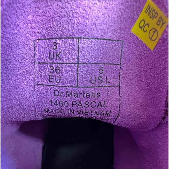 Dr. Martens 1460 Pascal Snake Metallic Suede Lace Up Boots UK3 EU36 US5 - Picture 7 of 13